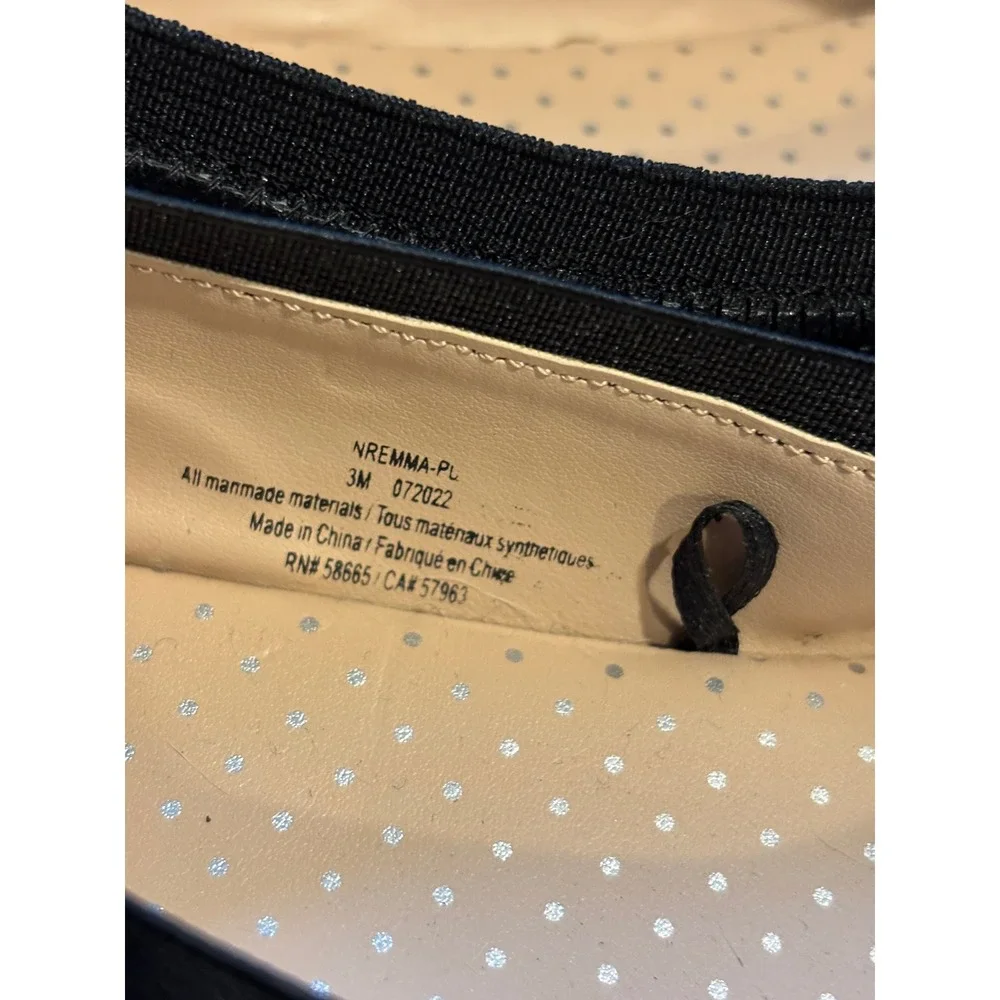 Nordstrom Rack NREMMA-PU Kids Black Bow Ballet Flats Size 3M Dress Shoes